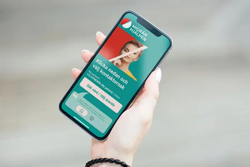 Migränhjälpen telemedicine patient portal by Curoflow telehealth platform